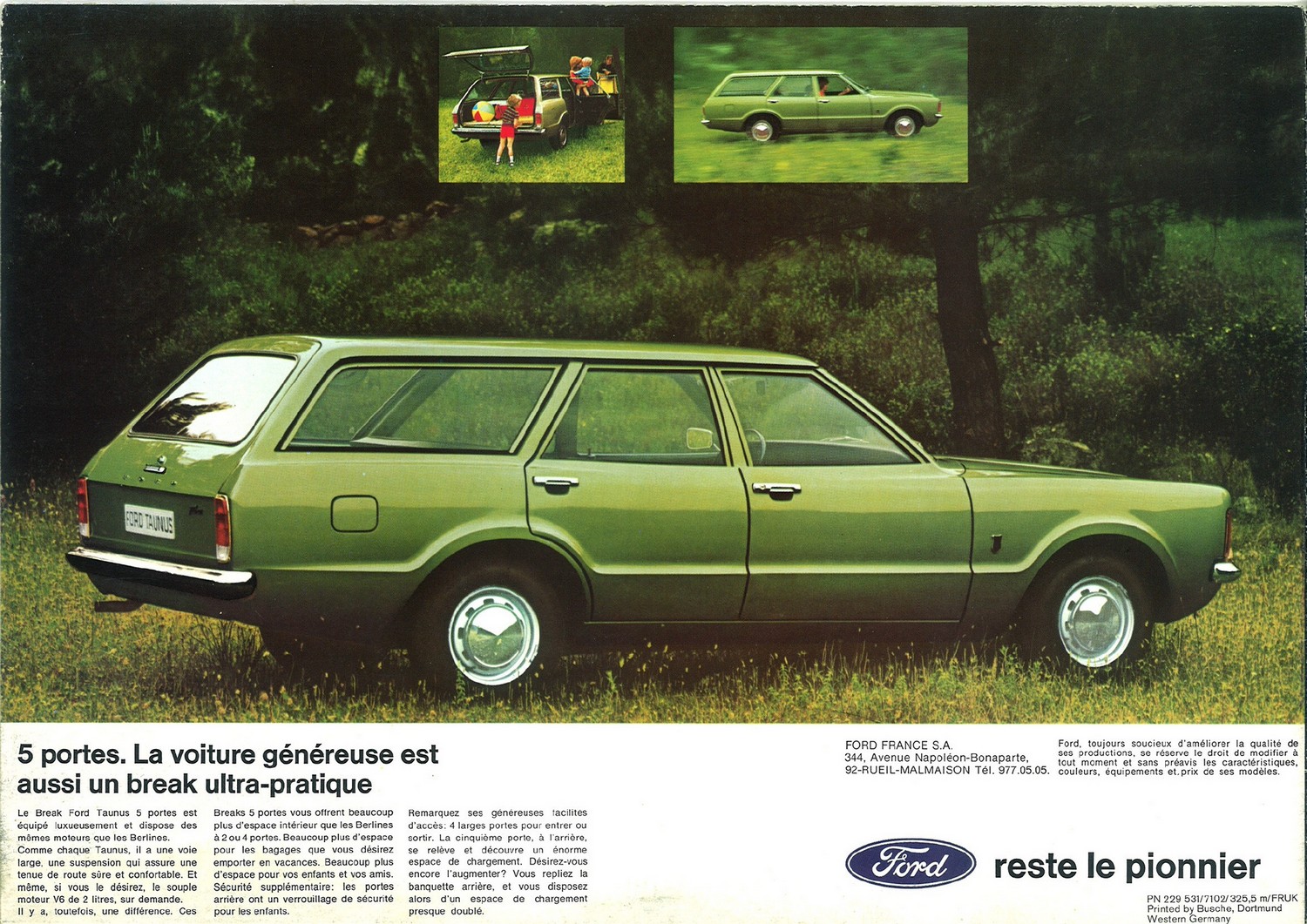 Catalogue Ford Taunus 1971 - France