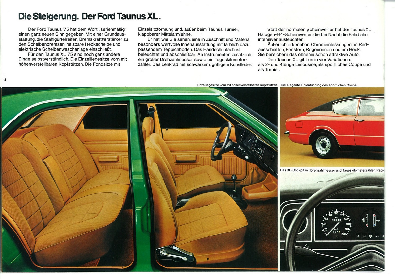 Catalogue Ford Taunus 1975 - Allemagne